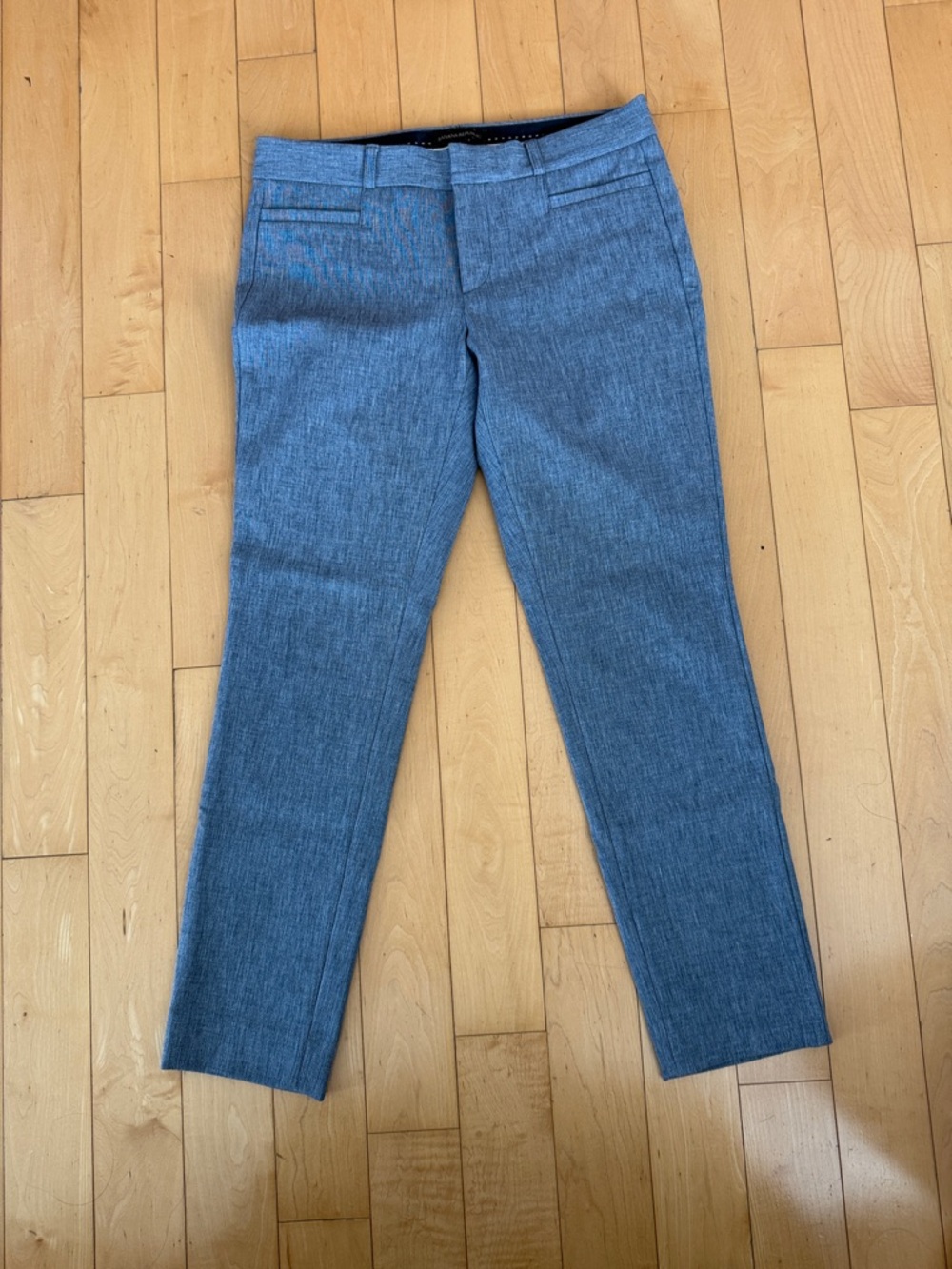 Woman’s Banana Republic Light Blue Textured Dress Pants - Sloan style